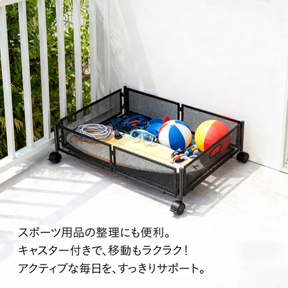 ベッド下収納 キャスター付き 収納ボックス 折りたたみ 収納ケース 薄型 収納ワゴン キャスター ベッド下収納ボックス ローラー付き 大容量 布団収納 薄型 衣類収納 スペース活用 隙間収納 整理ボックス 押入れ収納 ベッド下ワゴン浅型