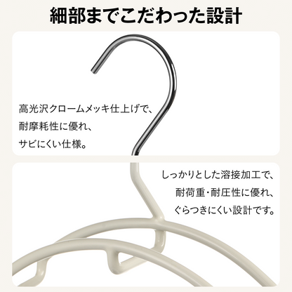 バッグハンガー バッグ収納 ハンガー クローゼット 収納 かばん掛け バッグ掛け 跡がつきにくい 型崩れ防止 省スペース 滑り落ち防止 耐荷重5kg ワイド幅 バッグ整理 クローゼット収納