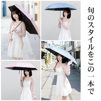 超軽量147g 折りたたみ日傘｜遮光・UVカット バッグにすっきり 晴れの日の相棒に