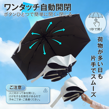 軽量258g 折りたたみ日傘｜遮光・UVカット 通勤・お出かけを涼しく スリム収納