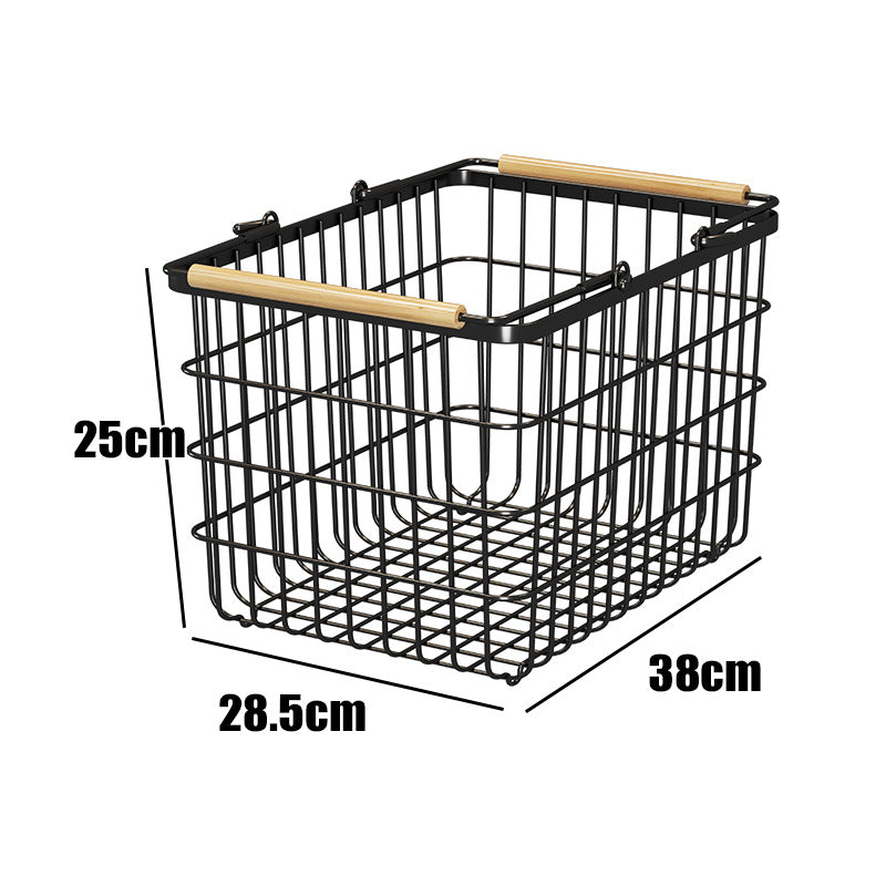 ランドリーバスケットワゴン 2段｜キャスター付きで移動ラクラク 大容量ワイヤーかご 洗面所の省スペース収納