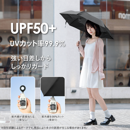 軽量258g 折りたたみ日傘｜遮光・UVカット 通勤・お出かけを涼しく スリム収納