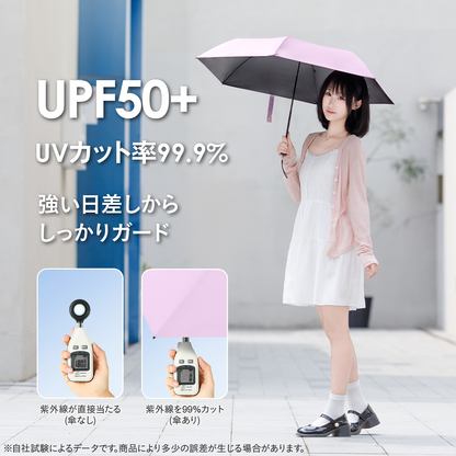 超軽量147g 折りたたみ日傘｜遮光・UVカット バッグにすっきり 晴れの日の相棒に
