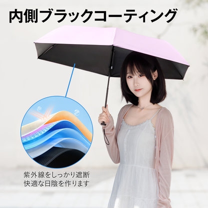 超軽量147g 折りたたみ日傘｜遮光・UVカット バッグにすっきり 晴れの日の相棒に