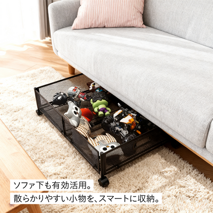 ベッド下収納 キャスター付き 収納ボックス 折りたたみ 収納ケース 薄型 収納ワゴン キャスター ベッド下収納ボックス ローラー付き 大容量 布団収納 薄型 衣類収納 スペース活用 隙間収納 整理ボックス 押入れ収納 ベッド下ワゴン浅型