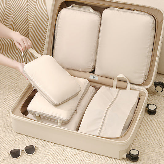 軽圧縮 トラベルポーチ セット 4点セット スーツケース おしゃれ 洗える 圧縮 旅行収納 旅行ポーチ トラベル パッキング 旅行バッグ トラベルグッズ 仕分け 出張 入院 衣類収納 旅行 便利グッズ ギフト 男女兼用