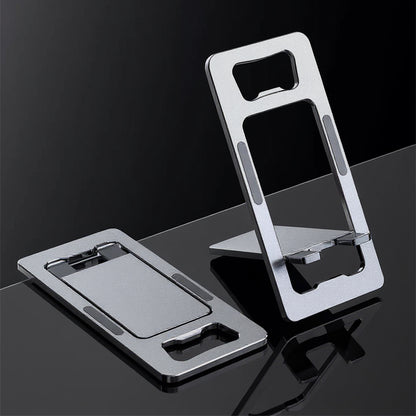 超薄型 折りたたみスマホスタンド｜名刺サイズで持ち歩きOK 角度調整・安定設計 在宅/外出の相棒