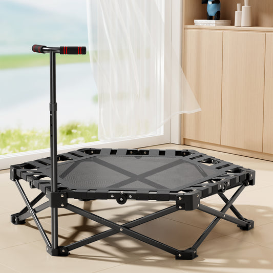 折りたたみ フィットネストランポリン｜静音・省スペース 有酸素運動で体幹強化 家庭用エクササイズ