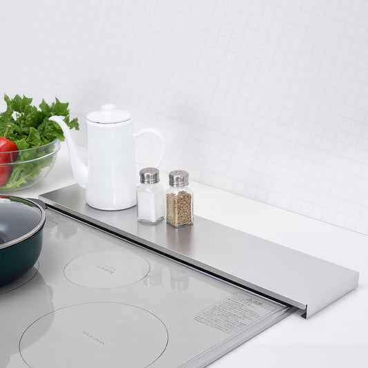 排気口カバー フラット 60cm対応｜ステンレス製で汚れに強い コンロ奥スッキリ油はね対策