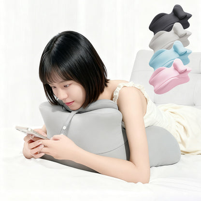 うつ伏せクッション うつ伏せ枕 ヘッドレスト着脱 ランバーサポート 低反発 ジェル 洗えるカバー 滑り止め 背もたれ 腰サポート 2タイプ 体圧分散 姿勢サポート 低反発ウレタン ジェルフォーム メッシュ