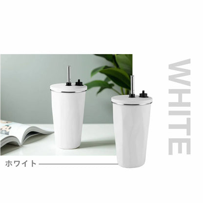 ストロー付きステンレスタンブラー 600ml｜真空断熱で長時間キン冷え/保温 テイクアウト気分で毎日使い