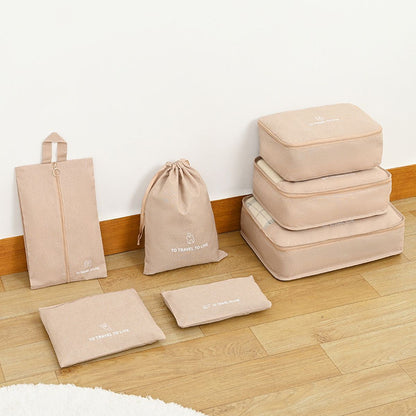 トラベルポーチ セット（7点）｜メッシュで中身が見える 衣類・小物を仕分けてスーツケースすっきり