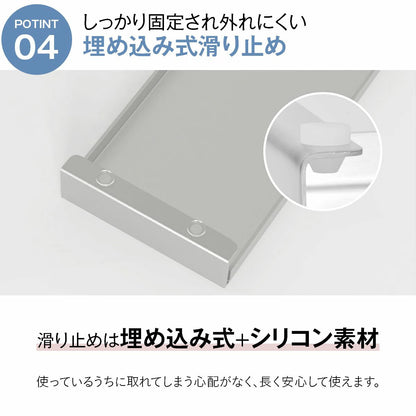 排気口カバー 60cm フラット コンロ 排気口カバー ih 排気口カバー スマート グリルカバー コンロ奥カバー＆ラック 油はねカバー 油汚れ グリル排気口カバー コンロ奥 掃除 黒 ブラック シルバー