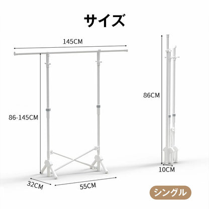室内物干し 折りたたみ コンパクト 超省スペース 物干しスタンド ランドリーラック 組み立て簡単 折りたたみ 大容量 屋内 物干しハンガー 洗濯物干し ステンレス