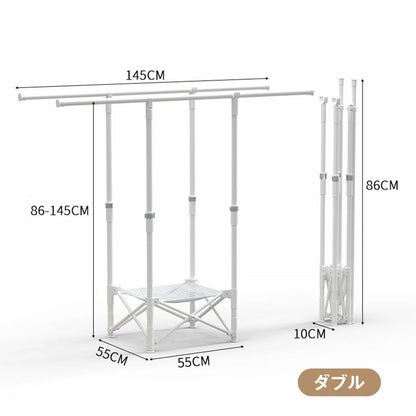 室内物干し 折りたたみ コンパクト 超省スペース 物干しスタンド ランドリーラック 組み立て簡単 折りたたみ 大容量 屋内 物干しハンガー 洗濯物干し ステンレス