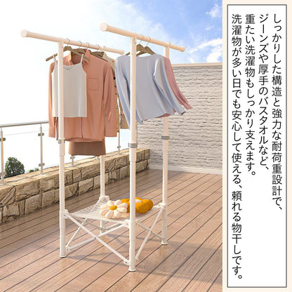 室内物干し 折りたたみ コンパクト 超省スペース 物干しスタンド ランドリーラック 組み立て簡単 折りたたみ 大容量 屋内 物干しハンガー 洗濯物干し ステンレス