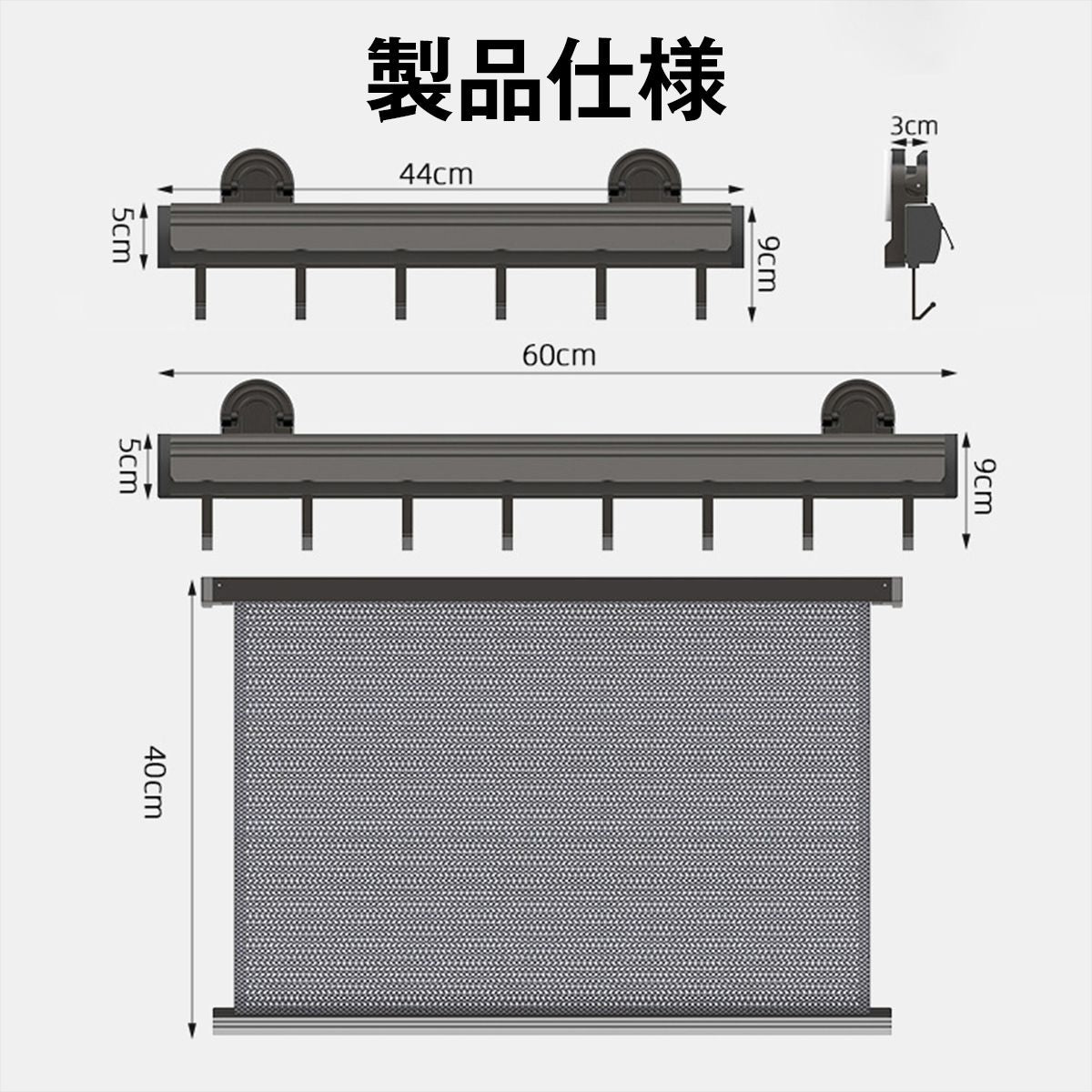 吸盤式物干しラック 吸盤式折りたたみラック 吸盤棚 折りたたみ 壁掛け 穴あけ不要 強力吸盤 室内干し 浴室 物干し棚 タオル掛け タオルハ 34