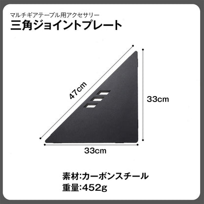 【オプション品】折りたたみ アウトドア テーブル 専用コーナー連結三角板 12