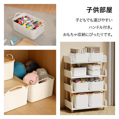 スタッキング収納ボックス フタ付き収納ボックス 収納ボックス 取っ手付き 防塵 マットカラー 積み重ね 省スペース 収納ケース 押入れ ク 15