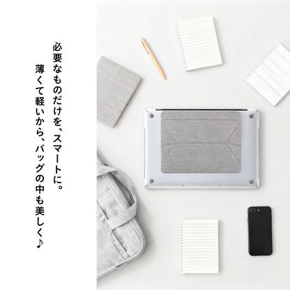 ノートパソコンスタンド 折りたたみ式 貼り付け式ノートパソコンスタンド ノートPCスタンド MacBookスタンド ラップトップスタンド 超軽量 5