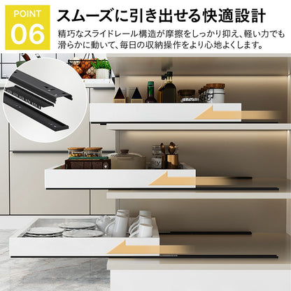 伸縮スライドボックス 伸縮スライド収納トレー シンク下 棚下 収納ラック 引き出し レール 後付け 取り付け簡単 省スペース キッチン 整理 31