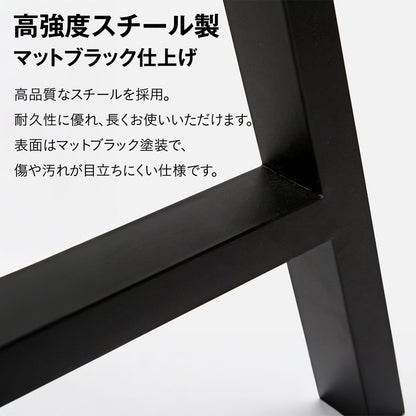 DIY用 アイアンテーブル脚 A字型 2本セット テーブル脚 パーツ 鉄脚 アイアンレッグ デスク脚 作業台脚 ダイニングテーブル リメイク 交換用 天板固定穴付き ネジ付属 脚パッド付 黒 ブラッ 3