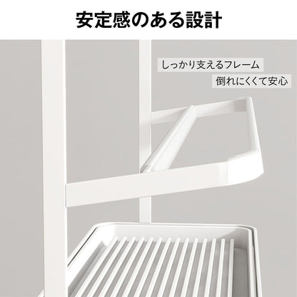 ジャグボトルスタンド 水筒 タンブラー 乾燥スタンド ジャグスタンド 水切りスタンド 水切りラック 2段 斜め置き 省スペース トレー付き 取り外し可 速乾 風通し 衛生的 マグカップ 哺乳瓶 12
