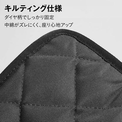 アウトドアチェア 折りたたみ椅子 軽量 320g コンパクト キャンプチェア 耐荷重120kg 携帯椅子 ミニチェア 収納バッグ一体型 キルティング 釣り ピクニック レジャー 行列待ち 旅行 ブラック 12