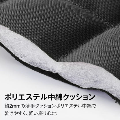 アウトドアチェア 折りたたみ椅子 軽量 320g コンパクト キャンプチェア 耐荷重120kg 携帯椅子 ミニチェア 収納バッグ一体型 キルティング 釣り ピクニック レジャー 行列待ち 旅行 ブラック 32