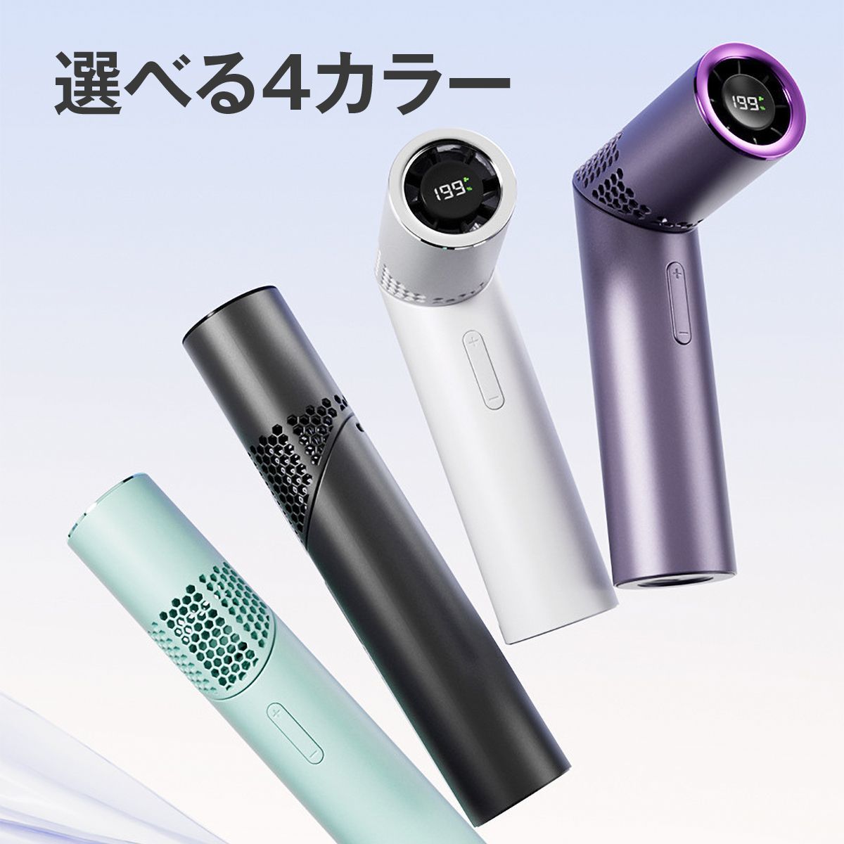 ハンディファン スティック型 3000mAh 携帯扇風機 充電式 Type-C 小型 軽量 スリム リップ型 コンパクト 卓上 手持ち 首掛け対応 角度調整 ミニ扇風機 強風 夏 通勤 通学 34