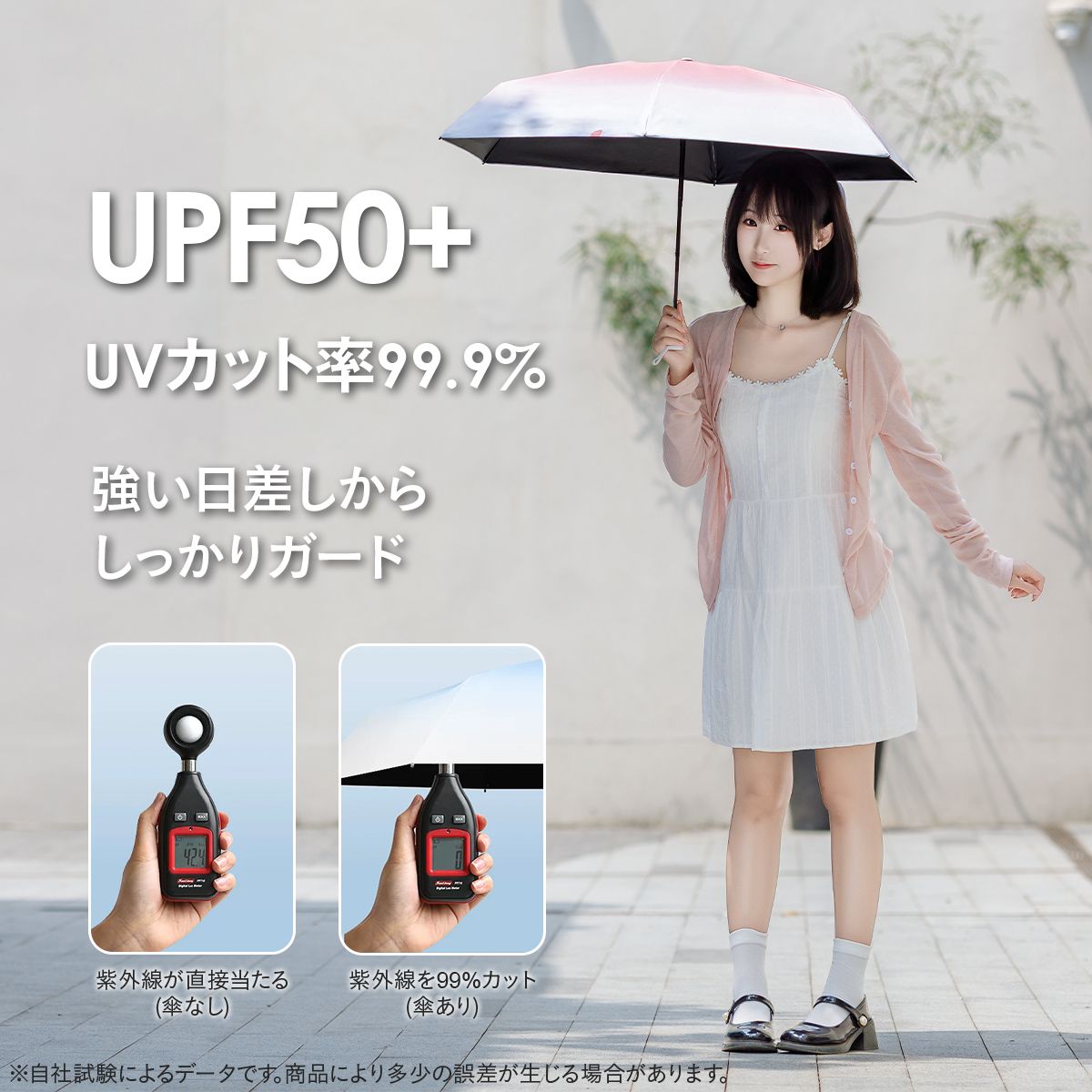 完全遮光 折りたたみ日傘 晴雨兼用 軽量 コンパクト 約17cm UPF50+ 撥水 グラデーション 6色 かわいい ミニ傘 レディース UVカット 折りたたみ傘 遮熱 紫外線対策 日焼け対策 携帯傘 おしゃれ 22