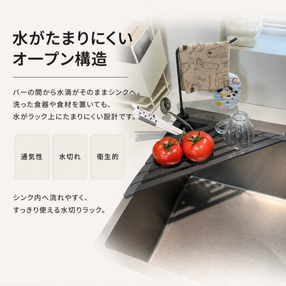 三角形折りたたみ式シンク用水切りラック 6