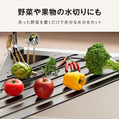 三角形折りたたみ式シンク用水切りラック 8