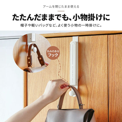 折りたたみ式ドアハンガー｜穴あけ不要で衣類やバッグを扉に掛けて収納 13