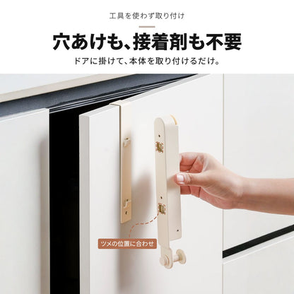 折りたたみ式ドアハンガー｜穴あけ不要で衣類やバッグを扉に掛けて収納 5