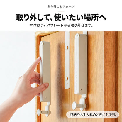 折りたたみ式ドアハンガー｜穴あけ不要で衣類やバッグを扉に掛けて収納 6