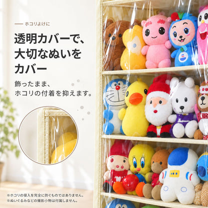 ぬいぐるみ用ドア掛け収納 10段｜透明カバーで飾りながら子ども部屋を整理 6