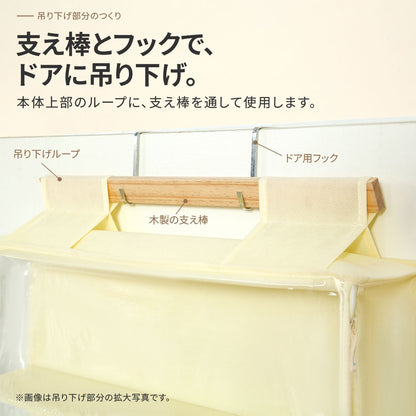 ぬいぐるみ用ドア掛け収納 10段｜透明カバーで飾りながら子ども部屋を整理 8