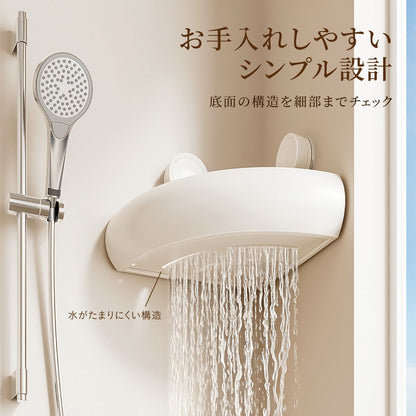 浴室コーナーラック 吸盤式｜穴あけ不要でバス用品をすっきり収納 8