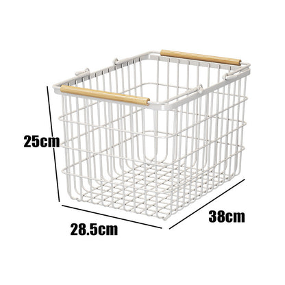 ランドリーバスケットワゴン 2段｜キャスター付きで移動ラクラク 大容量ワイヤーかご 洗面所の省スペース収納